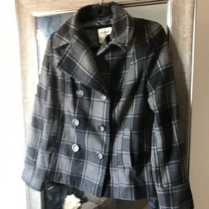 Plaid heavy jacket